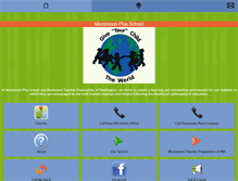 Tablet Screenshot of montessoriplus.org